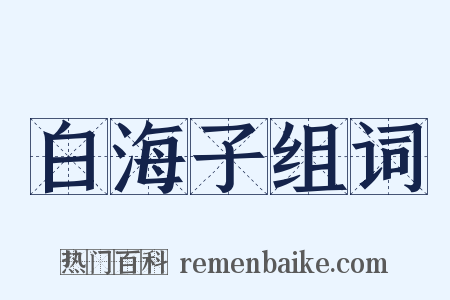 白海子组词是什么意思的图片